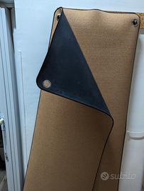 Tappetini yoga in sughero e gomma