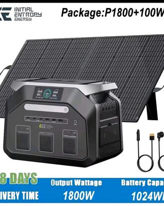 Power Station IEE P1800 e pannello solare 100W