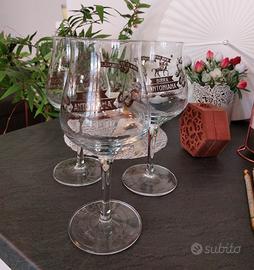 set 3 bicchieri birra antoniana