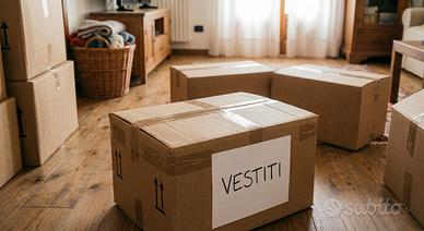 scatola di vestiti per ragazza e prima donna