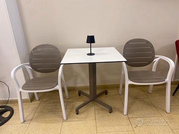 Set Tavolo 70x70 + 4 sedie nardi Palm