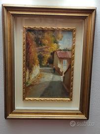 Angelo Forneris AUTUNNO 1977 olio su masonite