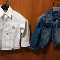giubbino  jeans  bimbo 4.5  camicia