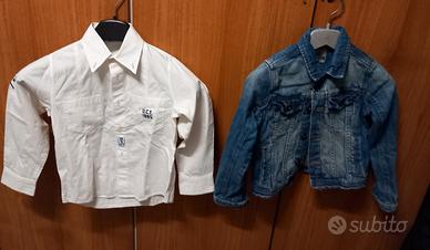 giubbino  jeans  bimbo 4.5  camicia
