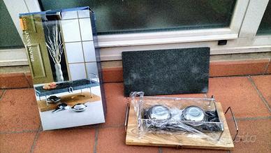 Piano cottura in pietra ollare portatile