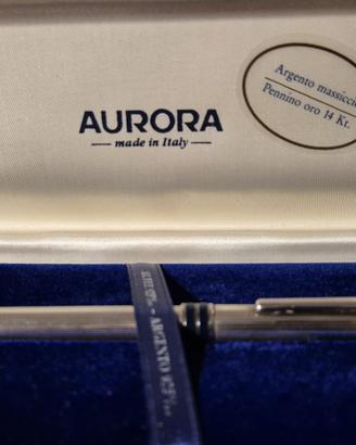 AURORA Penna Stilografica Magellano Argento 925