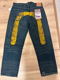 Jeans Evisu Genes Size 40 Us Taglia 56 Yellow