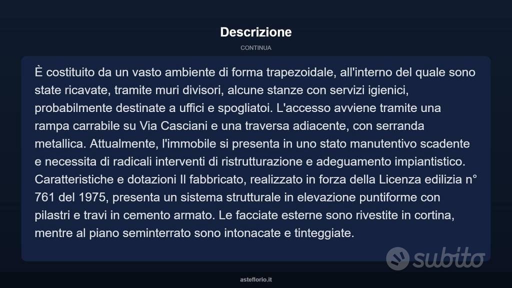 Immobile in asta di 853 m² a Roma - Vista 5