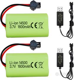 2 Batterie Li-ion 3.7V 1600mAh SM-2P USB