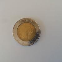 Lire 500 bimetalliche 20 anniversario Ifa