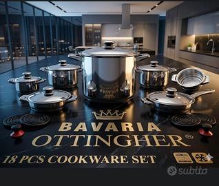 batteria pentole 18 pezzi