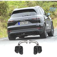 TERMINALI SCARICO PORSCHE CAYENNE 17- LOOK S NERO