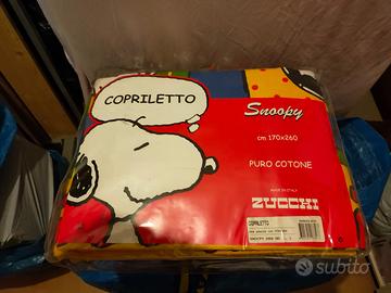 Copriletto singolo Snoopy