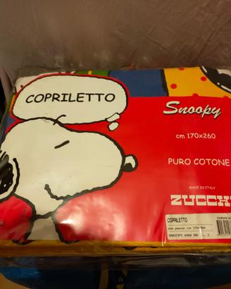 Copriletto singolo Snoopy