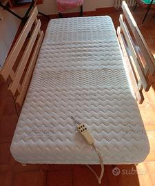 Letto elettrico + materasso sfoderabile + sponde