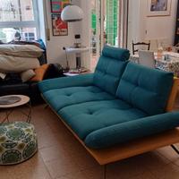Divano DondiSalotti design – blu petrolio & giallo