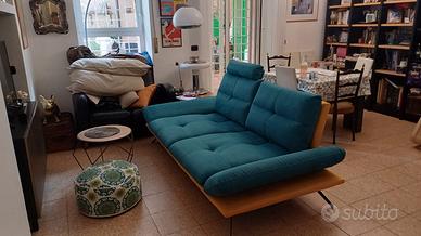 Divano DondiSalotti design – blu petrolio & giallo