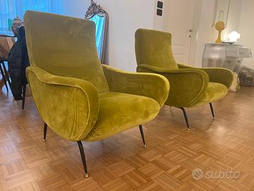 Poltrone anni 50 60 stile Lady Zanuso