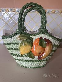 Vaso cesto di frutta