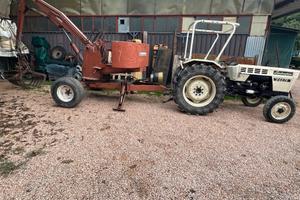 Ragno carica tronchi letame con forca attacco card