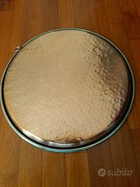 teglie in rame e mestoli 