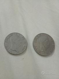set 2 monete da 50 cent. 1950 