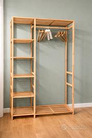 Guardaroba in bambù adatto a B&B