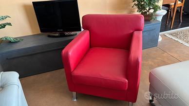 Poltroncina in vera pelle