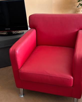 Poltroncina in vera pelle