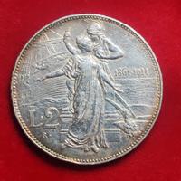 2 LIRE 1911 CINQUANTENARIO