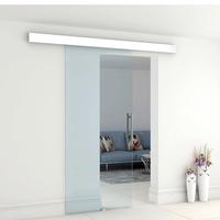 Porta scorrevole in vetro + binario alluminio