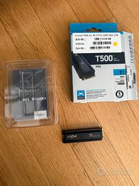 SSD gaming Crucial T500 PRO 2TB con dissipatore