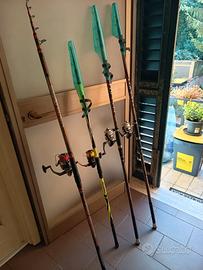 canne e attrezzature stock