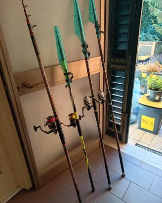 canne e attrezzature stock