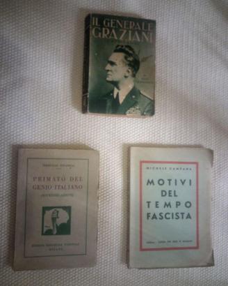 3 Libri "Fascismo" anni '30