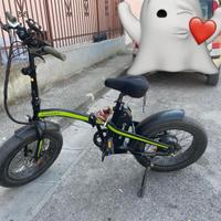 Bici Elettrica argento mini mad