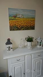 Due Lampade porta candela bianche