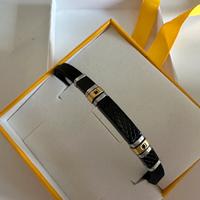 Bracciale Nomination cauchu/acciaio nuovo+scatola