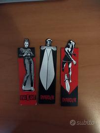 3 segnalibri magnetici Diabolik - Eva Kant - pugna