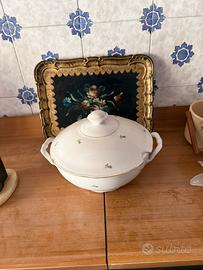 Zuppiera con vassoio