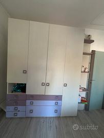 Armadio cameretta+2 letti songoli