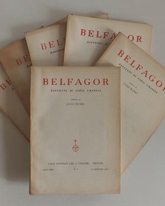 Belfagor Rassegna di varia umanità 1967 (6 numeri)