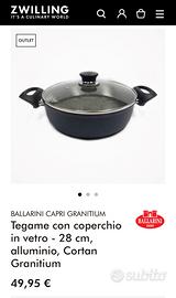 Ballarini Tegame antiader. Capri Granitium diam 28