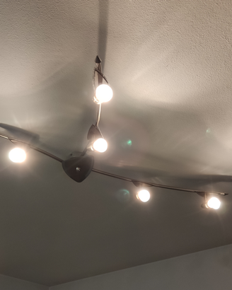 Lampadario 3 braccia orientabili