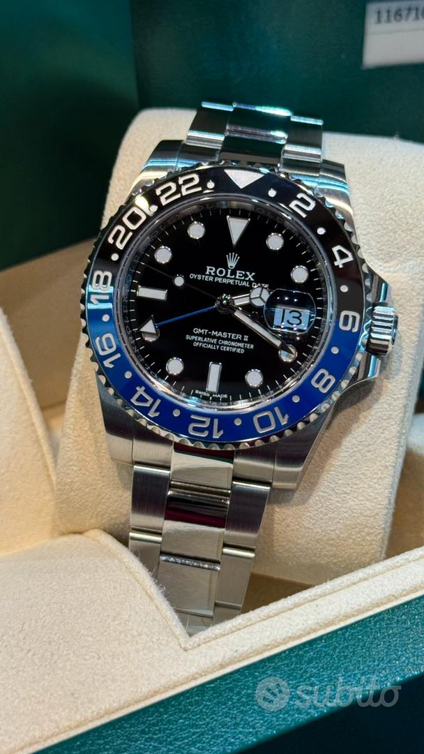 Subito Rc Orologi Rolex Gmt Batman 116710BLNR 2018 Oyster full set Abbigliamento e