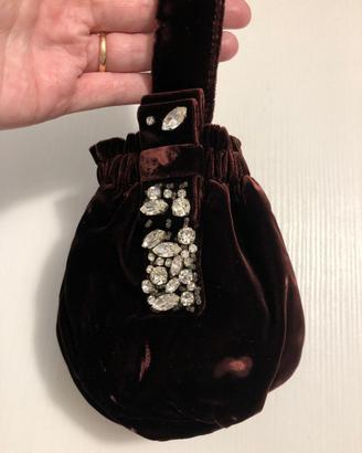 Borsa Max Mara velluto nuova