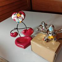 Lotto 2 oggetti miniatura Bongelli e portatelefono
