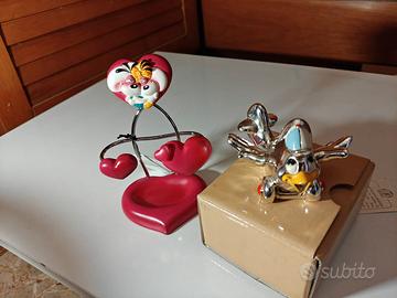 Lotto 2 oggetti miniatura Bongelli e portatelefono