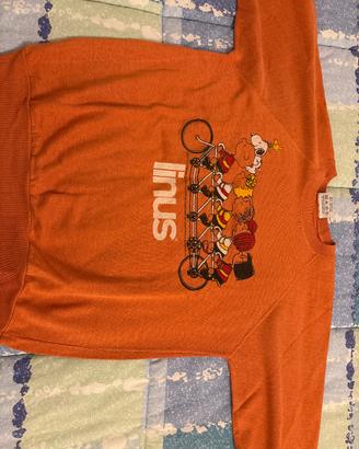 Felpa linus anni 80 vintage