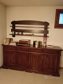 Credenza arte povera con piattaia